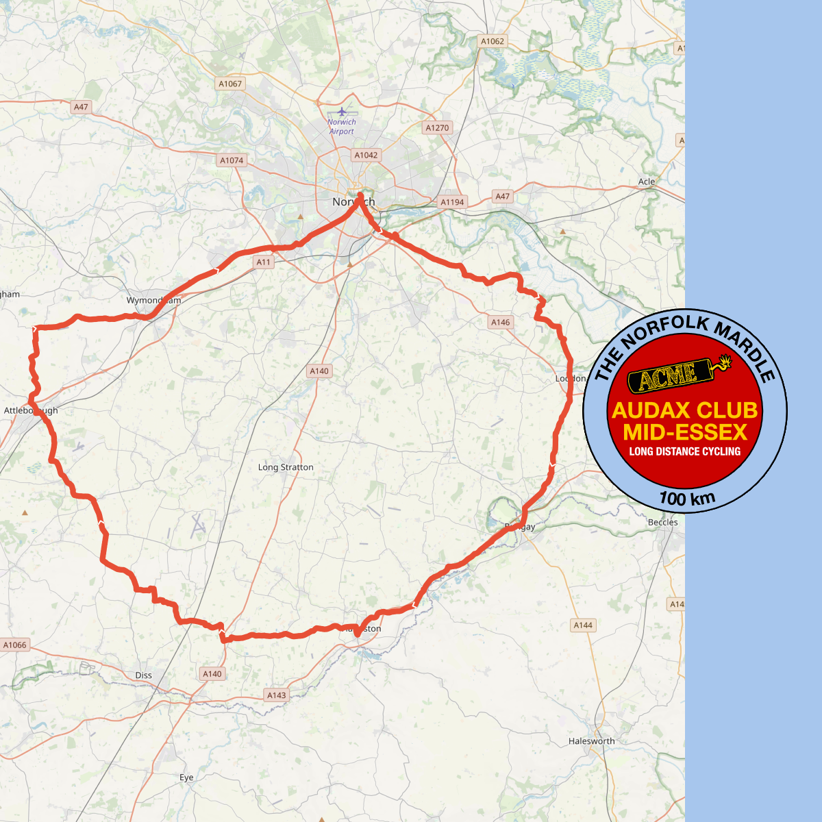 The Norfolk Mardle (100km Audax)